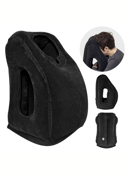 Inflatable Travel Pillow with Neck & Head Support