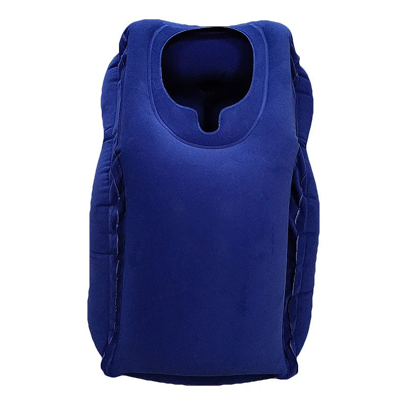 Inflatable Travel Pillow with Neck & Head Support