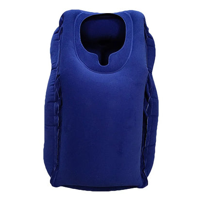 Inflatable Travel Pillow with Neck & Head Support