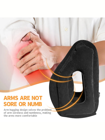 Inflatable Travel Pillow with Neck & Head Support